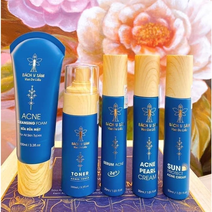 Bách Y Sâm Bộ Chăm Sóc Da Mụn 5 Sản Phẩm