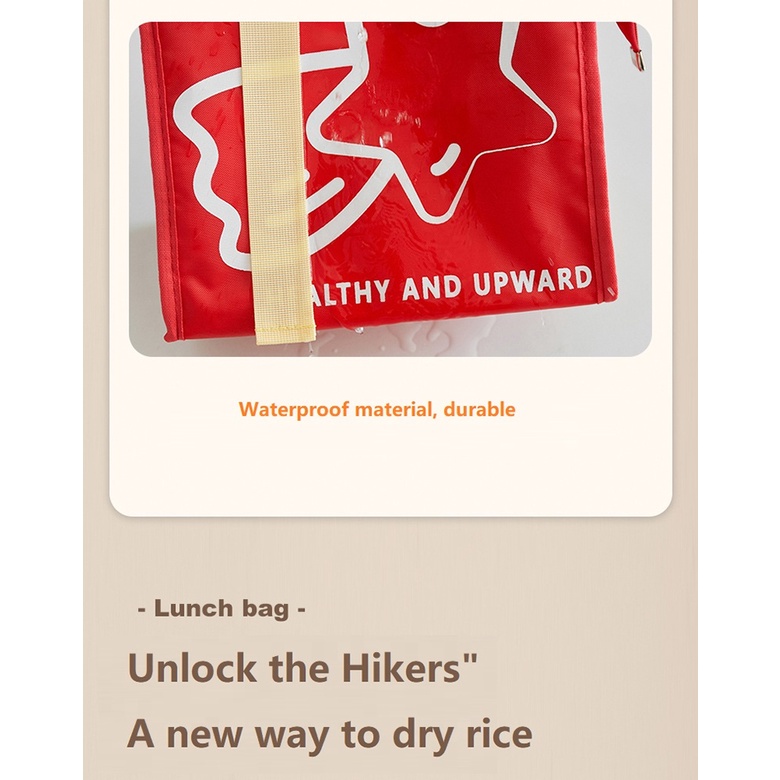 Túi Đựng Cơm Trưa Giữ Nhiệt Họa Tiết Hoạt Hình Dễ Thương Phong Cách 2022