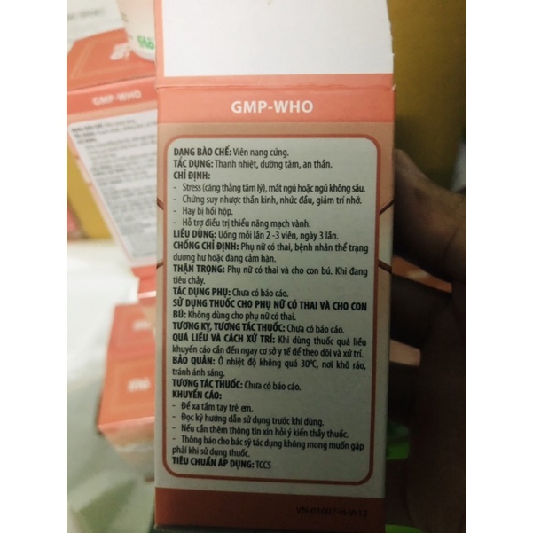 An Thần Bổ Tâm F - Dưỡng Tâm An Thần - Chai 40 Viên