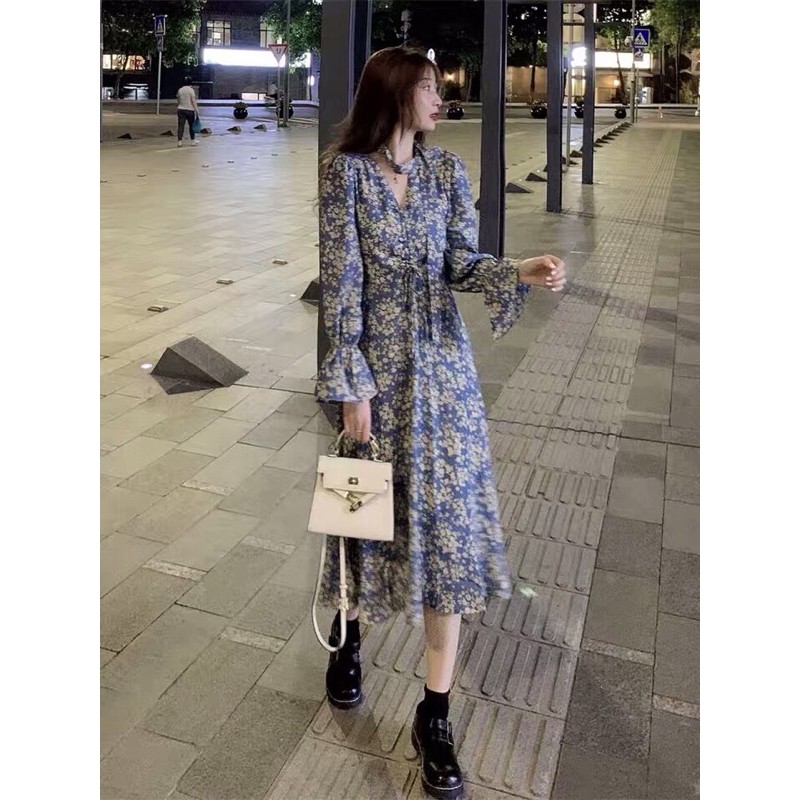 Set áo khoác mangto mix đầm hoa (có dáng ngắn) | BigBuy360 - bigbuy360.vn