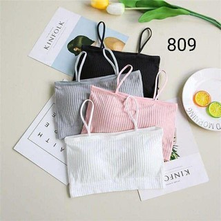 Áo bra gân cotton 2 dây 809