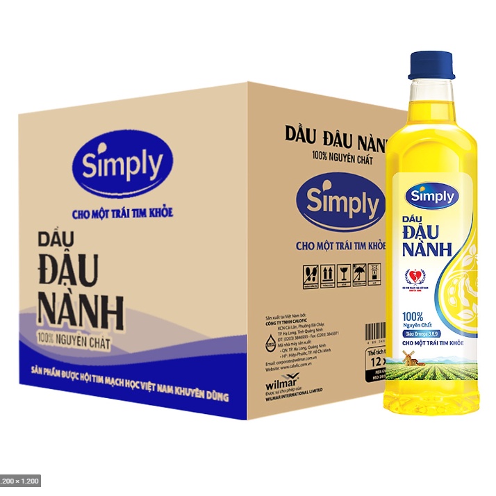 Dầu đậu nành Simply 1L