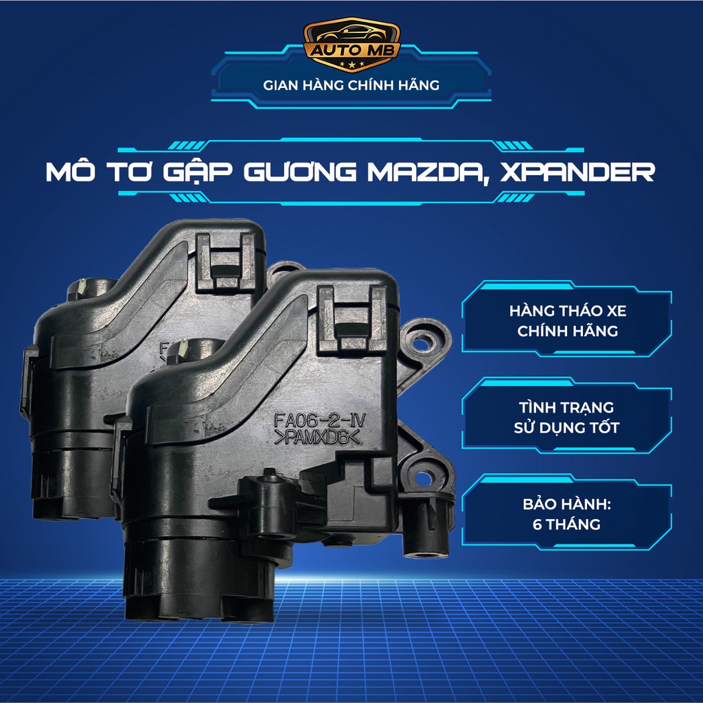 Mô tơ gập gương Mazda đời cao, Mitsubishi Xpander tháo xe chính hãng - AUTO MB