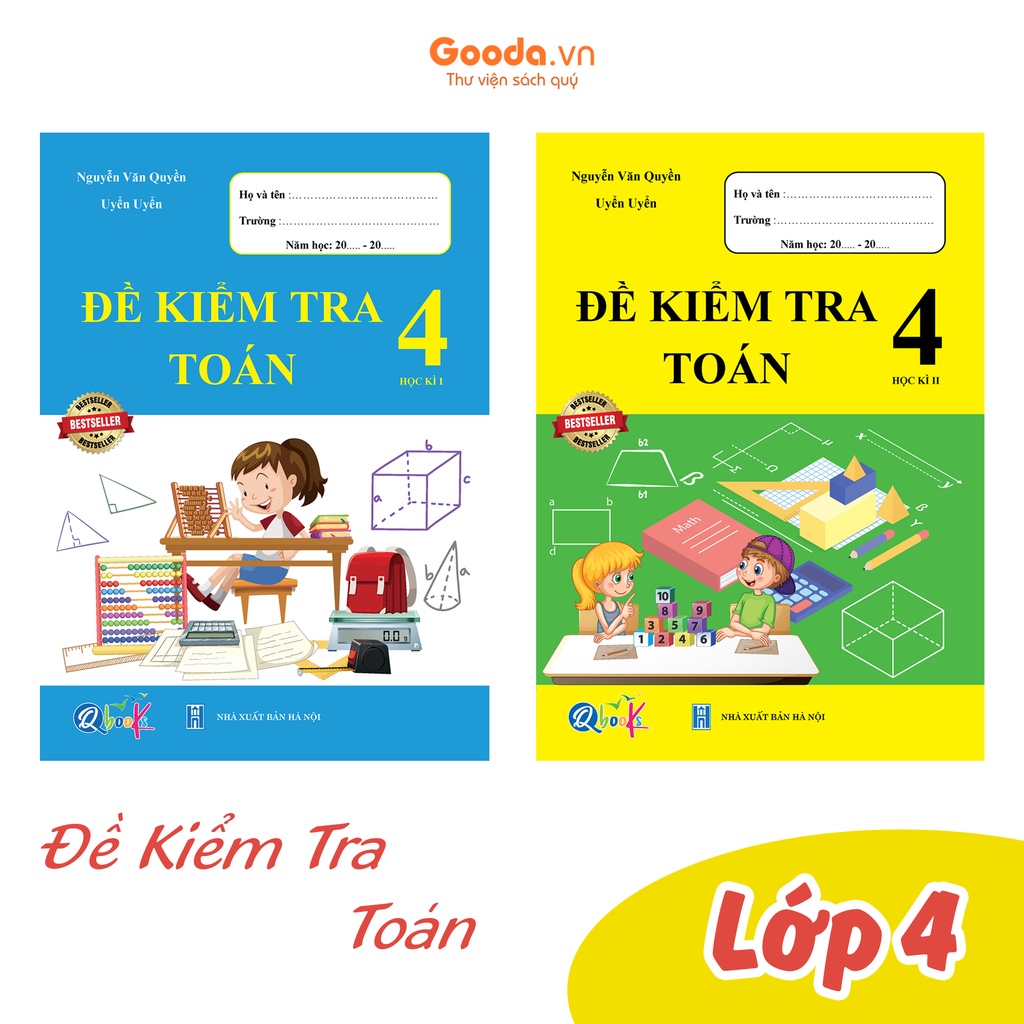 Sách Combo Đề Kiểm Tra Toán Lớp 4 - BẢN QUYỀN