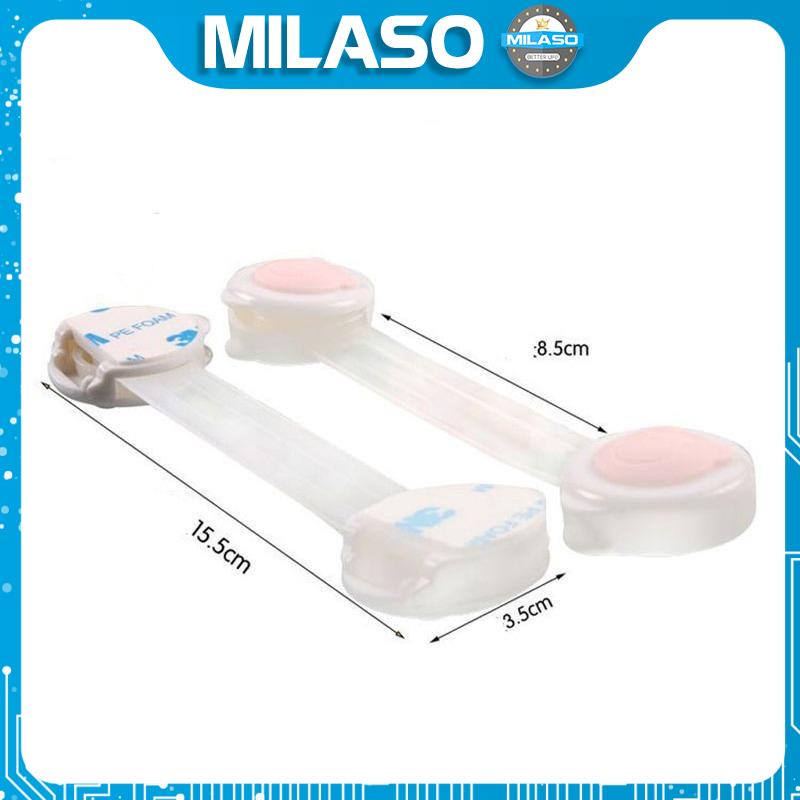 Khóa tủ lạnh MILASO khóa tủ gỗ, ngăn kéo, bồn cầu an toàn cho bé HG-001125