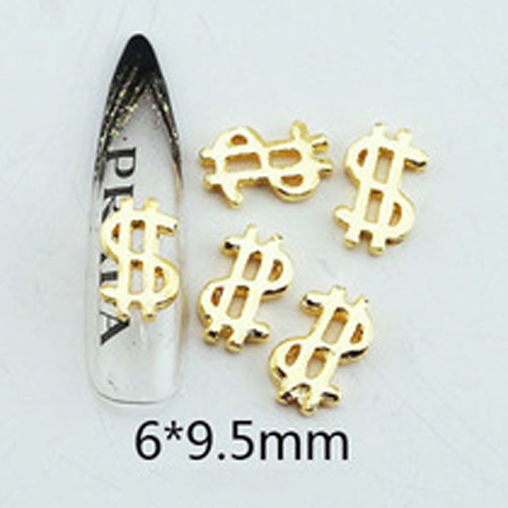 [Hàng mới về] Set 20 mảnh trang trí móng biểu tượng tiền đô la 3D độc đáo DIY