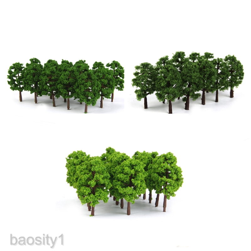 [Baosity1] 60 Mô Hình Cây Trang Trí Phong Cảnh Đường Ray Xe Lửa Diorama Tỉ Lệ 1: 150 N