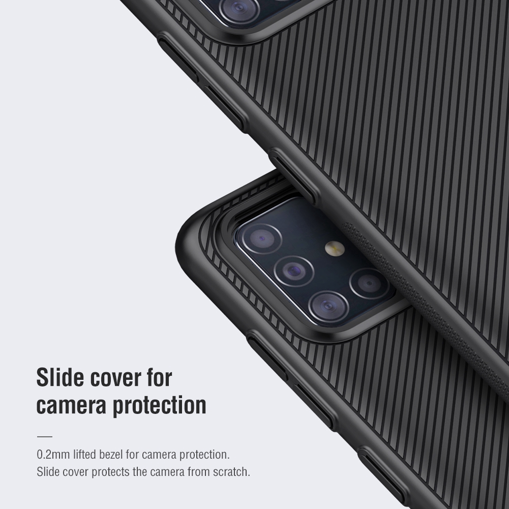 Ốp lưng NILLKIN sang trọng có nắp trượt bảo vệ camera cho Samsung Galaxy A51