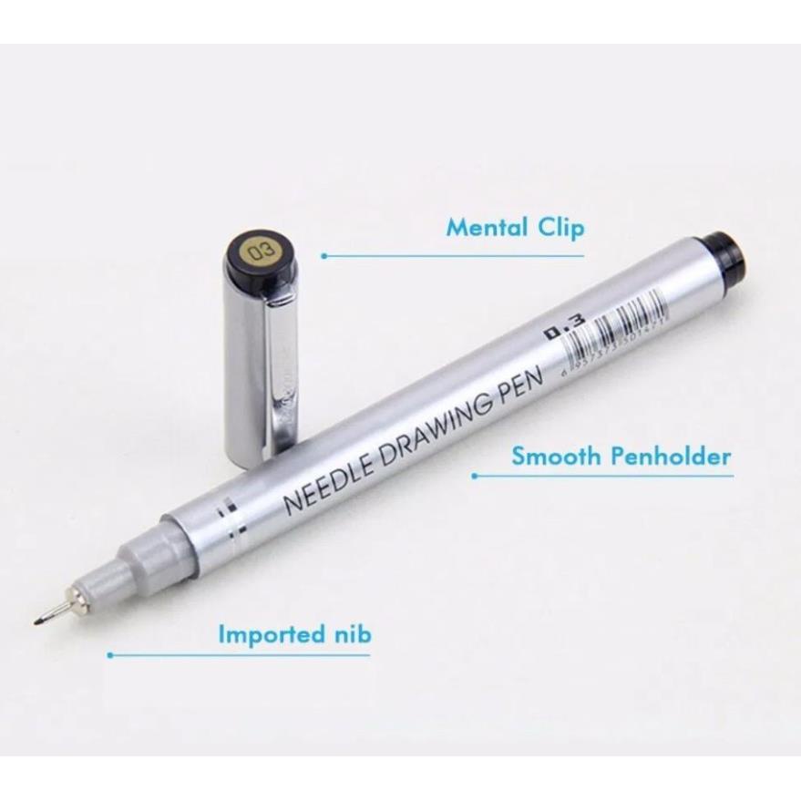 Bút line đi nét SUPERIOR kháng nước màu đen