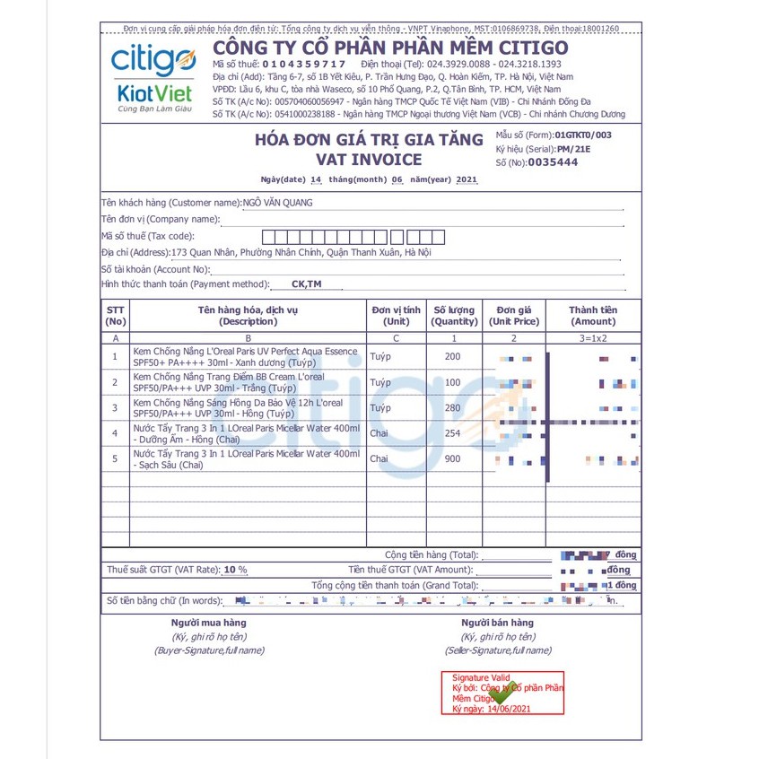 Nước tẩy trang Loreal - L'Oreal Paris 3 in 1 làm sạch da cho da dầu mụn nhạy cảm khô