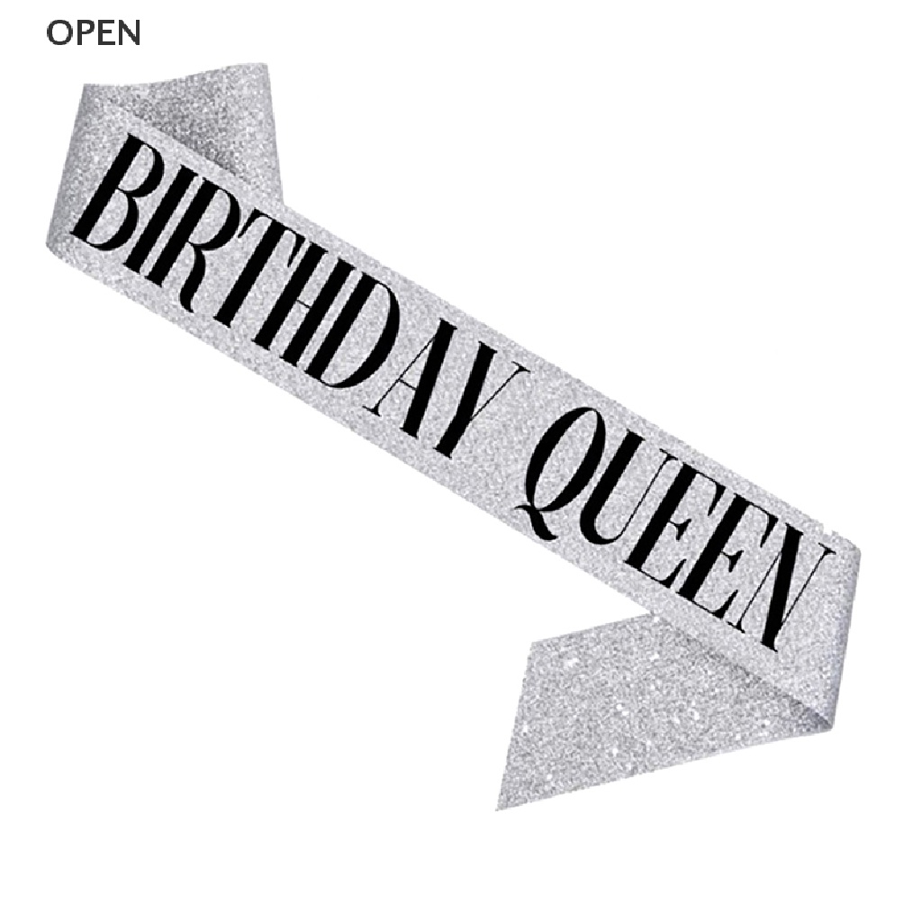 Dây Đeo Chéo Chúc Mừng Sinh Nhật 21 Chữ Happy Birthday Queen / Girl