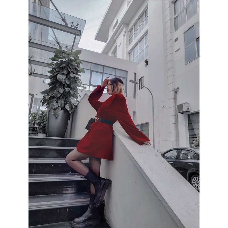 (SẴN + ẢNH THẬT )Áo khoác vest ulzzang đỏ rượu Hàn Quốc 2021 KÈM 2 ẢNH THẬT CUỐI | BigBuy360 - bigbuy360.vn