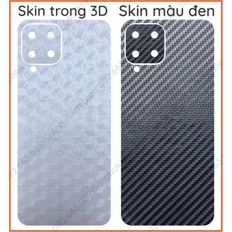 Miếng dán mặt lưng kèm cam skin carbon Samsung M33 5G / M53 5G