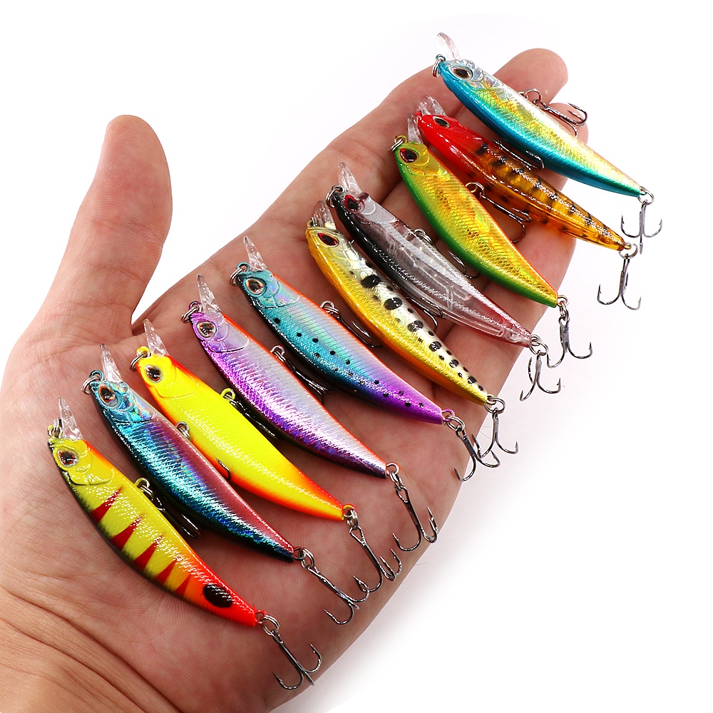 Mồi Câu Cá Giả Bằng Nhựa Cứng 6.5cm / 5g