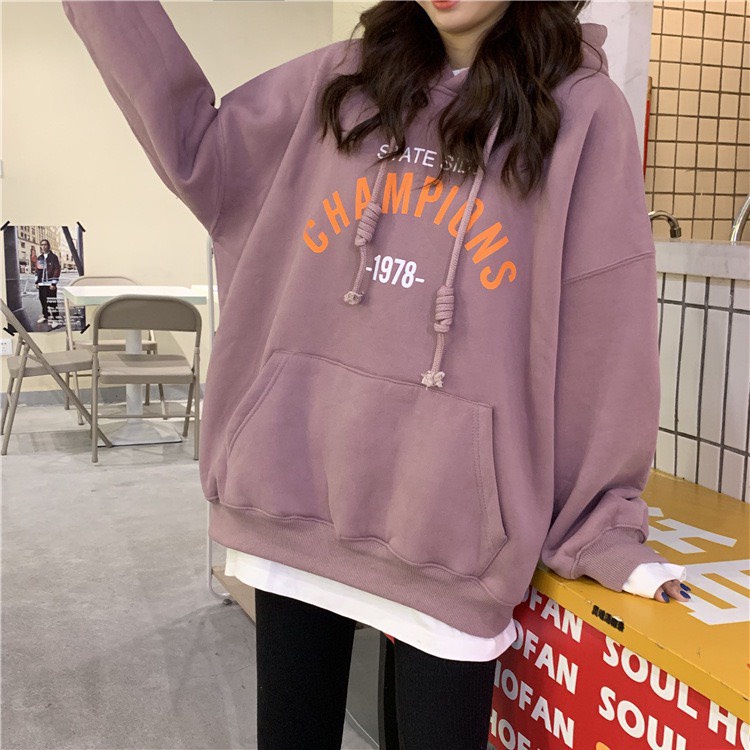 Áo hoodie nam nữ Champion SuzaHouseStore form rộng dài vải nỉ chất đẹp giá rẻ không xù lông hàng quảng châu | BigBuy360 - bigbuy360.vn