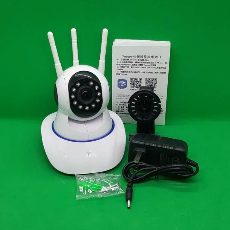 Camera YOOSEE WIFI IP XOAY 360 ĐỘ 3 RÂU 1080P khe thẻ nhớ trên đầu | BigBuy360 - bigbuy360.vn