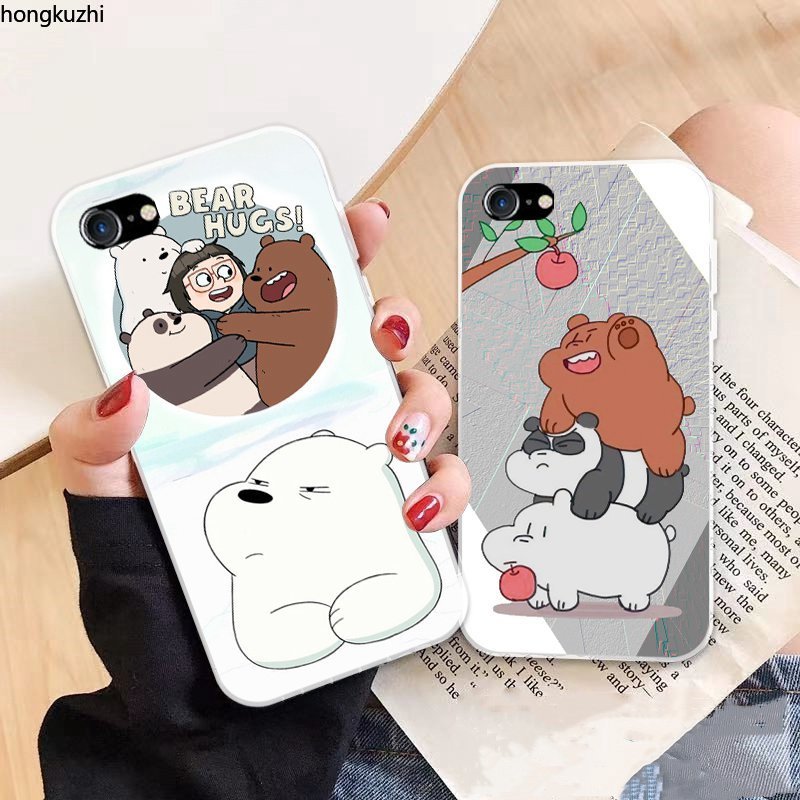 Ốp điện thoại TPU silicon mềm hình ba chú gấu 6 cho IPHONE 7 8 5 5S SE 2020 5C 6 6S PLUS X XS XR 11 PRO MAX