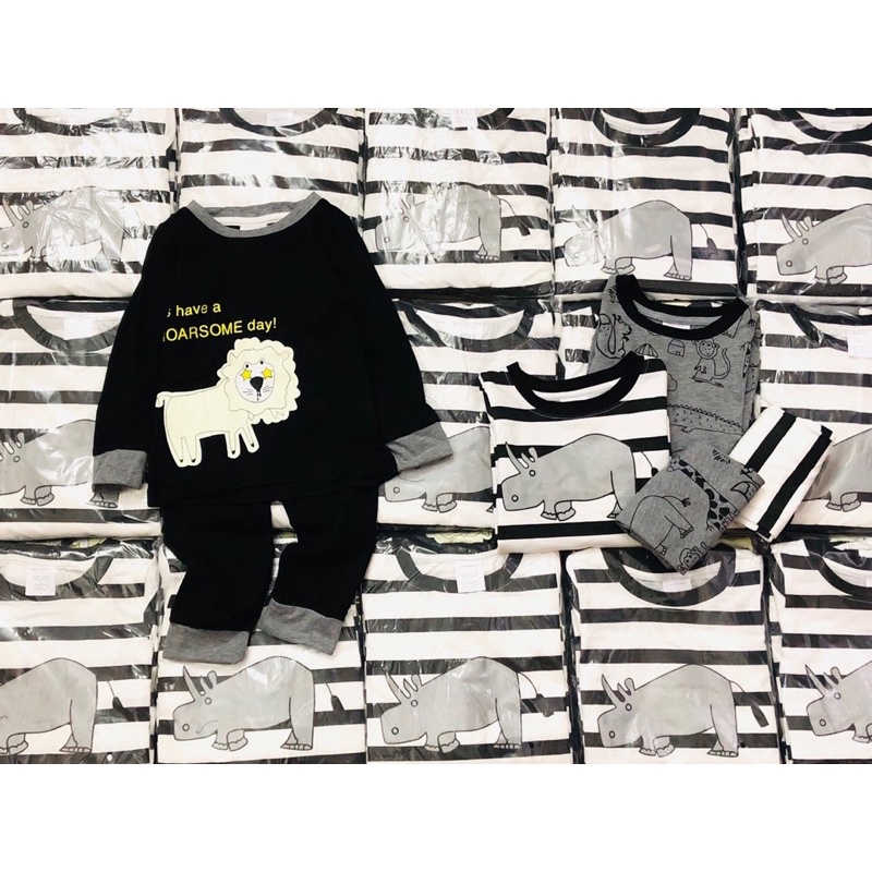 Set 3 bộ cotton dài tay Zoo N.E.X.T bé trai 11-23kg