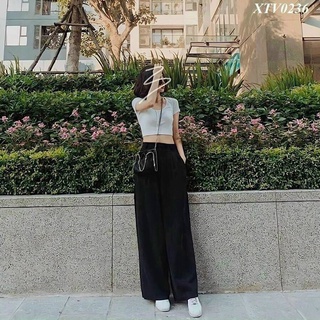 Quần ống rộng dập ly sang, xịn, mịn