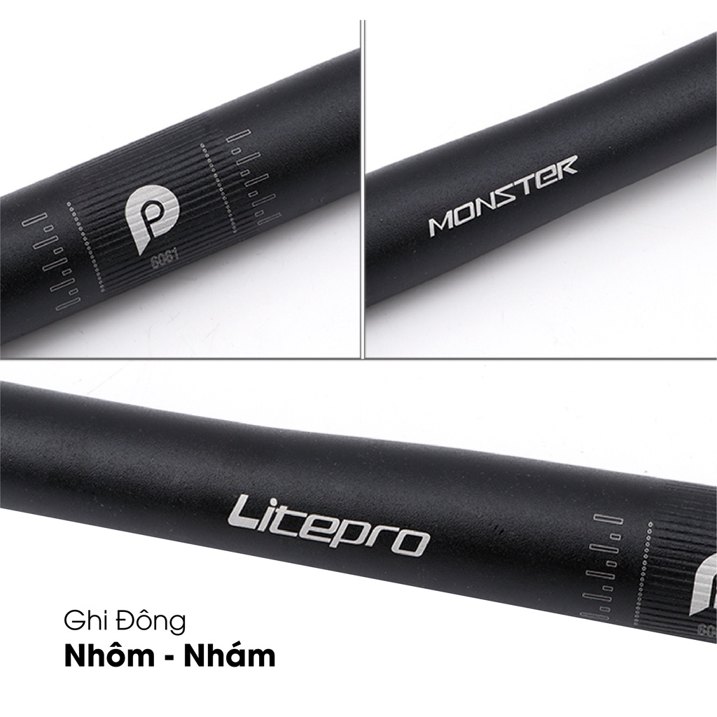 Ghi Đông Xe Đạp - Litepro Nhôm Chính Hãng