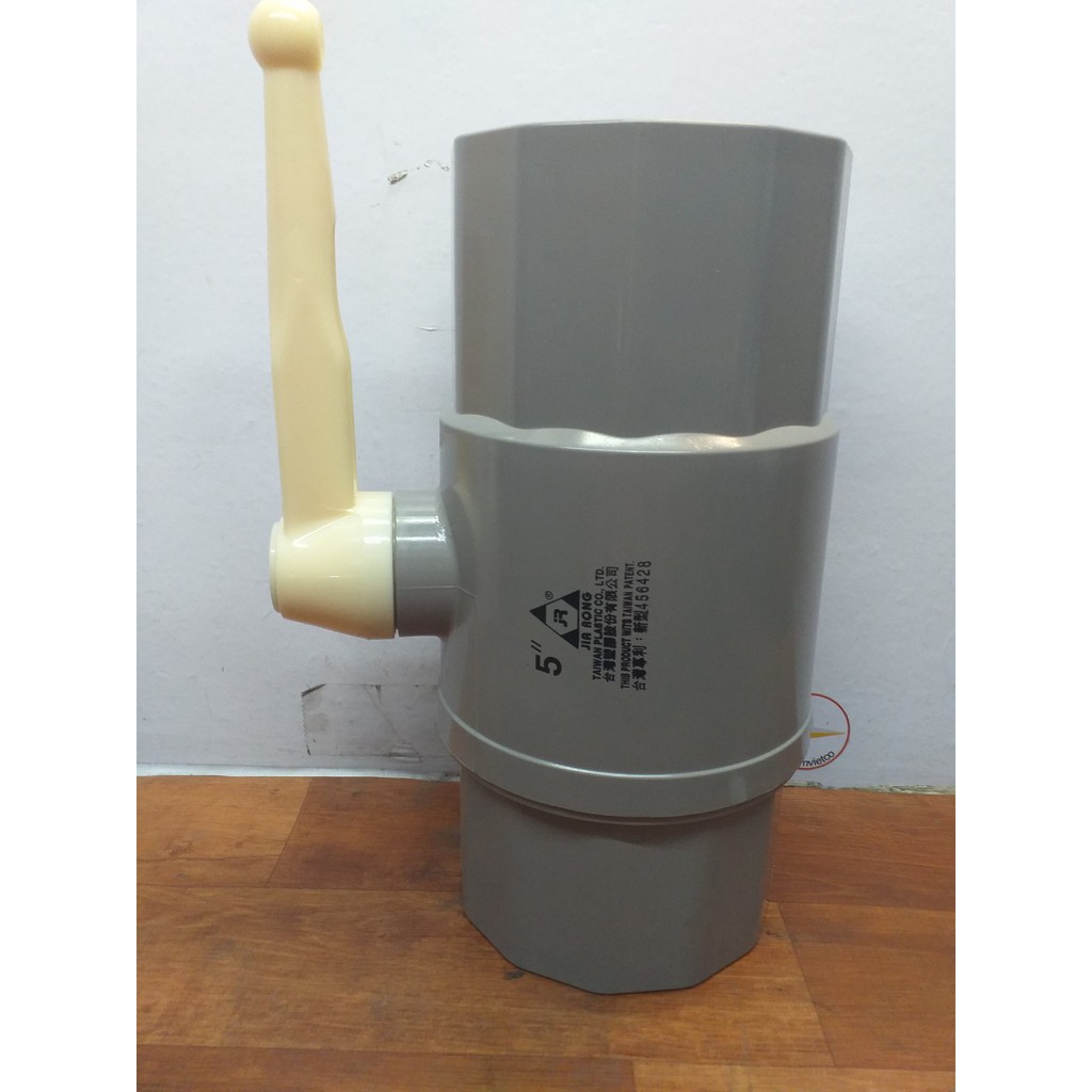 Van nhựa PVC phi 140 Tay trắng – 5&quot;