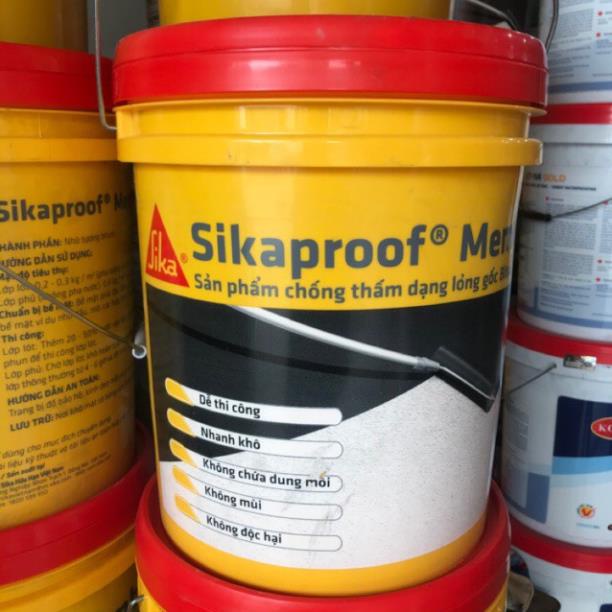 Sikaproof Membrane 18kg -Sản phẩm chống thấm dạng lỏng Bitum Polyme cải