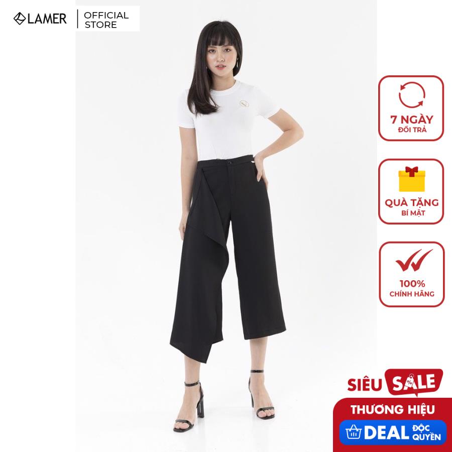 Áo cotton lồng đai tròn VIEN TRAN V61S20H002 (Trắng xám/Nâu)