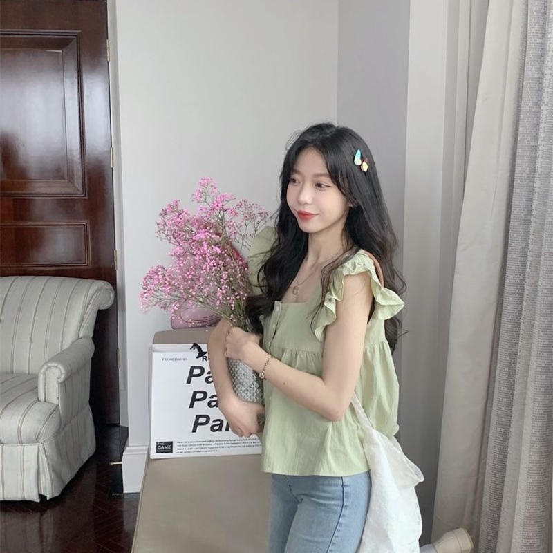 Áo Sơ Mi Nữ Cổ Búp Bê Thiết Kế Ngọt Ngào Và Tươi Mới