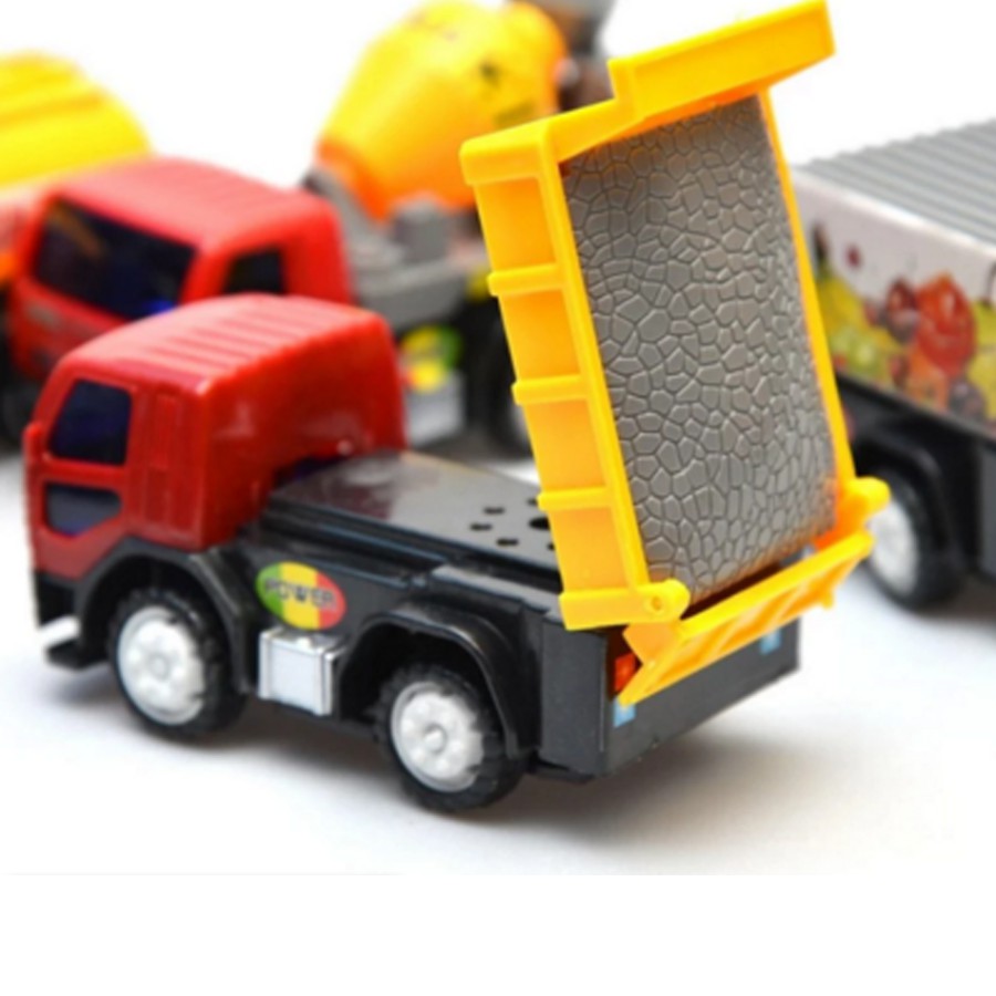 Bộ đồ Chơi 6 Xe Ô tô Công Trình Cao Cấp 11cm