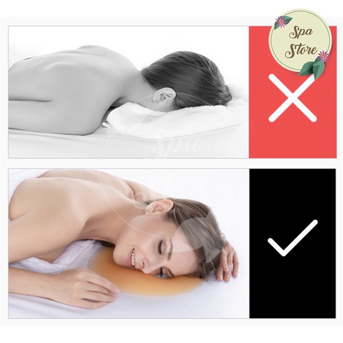 Gối úp mặt silicon | gối úp mặt spa hàng loại 1