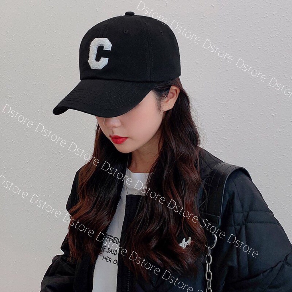 Mũ lưỡi trai thêu chữ C phong cách Hàn Quốc trẻ trung thời trang