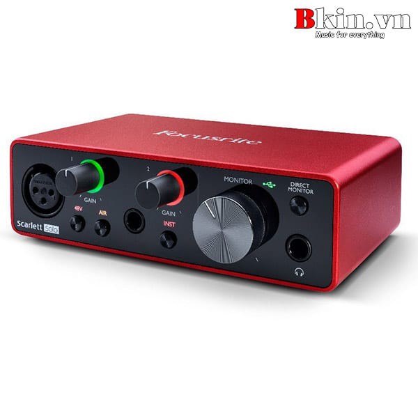 Sound Card  Focusrite Scarlett Solo Gen 3 - Focus USB Audio SoundCard (3rd - Gen3) . Bảo Hành 12 Tháng