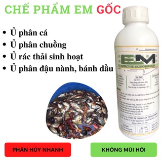 1l - men vi sinh em gốc - ủ phân cá, xử lý rác thải hữu cơ không mùi hôi - làm phân bón cây trồng