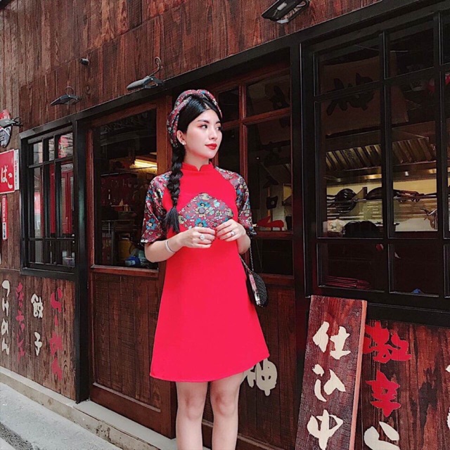 Sét áo dài kèm mấn