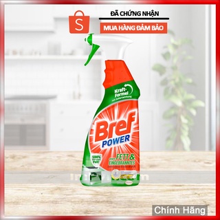 Vệ sinh tẩy dầu mỡ đa năng bref power fett chai 750ml