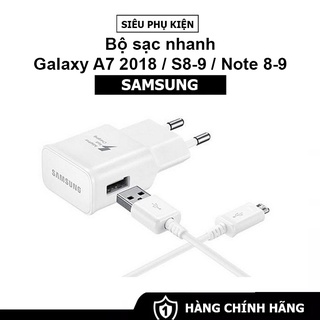 Bộ Sạc Nhanh Samsung Galaxy A7 2018/ S8/S9/Note 8/Note 9 - Hàng Nhập Khẩu