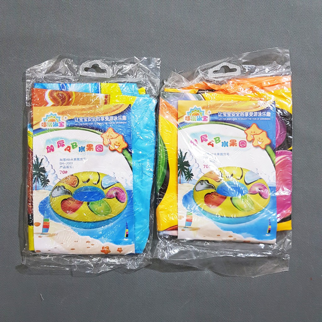 Phao tròn hình 3d ngựa pony bé gái và cá xanh bé trai