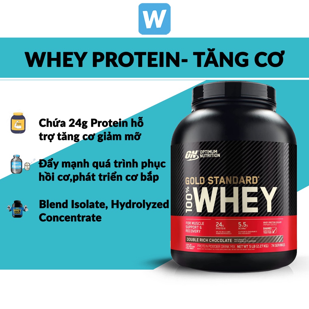 WHEY GOLD 5bs Giá Tốt Sữa Dinh Dưỡng Tăng Cơ , Tăng Cơ Giảm Mỡ