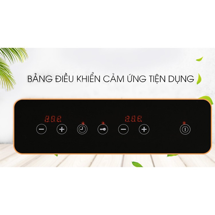 Bếp điện từ đôi Kangaroo KG498N - Hàng chính hãng