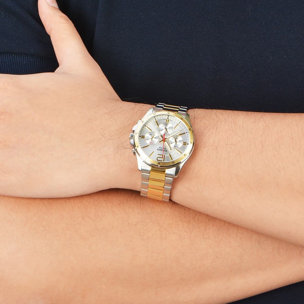 Đồng hồ nam dây kim loại chính hãng Casio Anh Khuê MTP-1374 | BigBuy360 - bigbuy360.vn