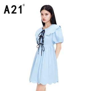 Đầm A21 tay phồng cổ búp bê thời trang mùa hè dành cho nữ 