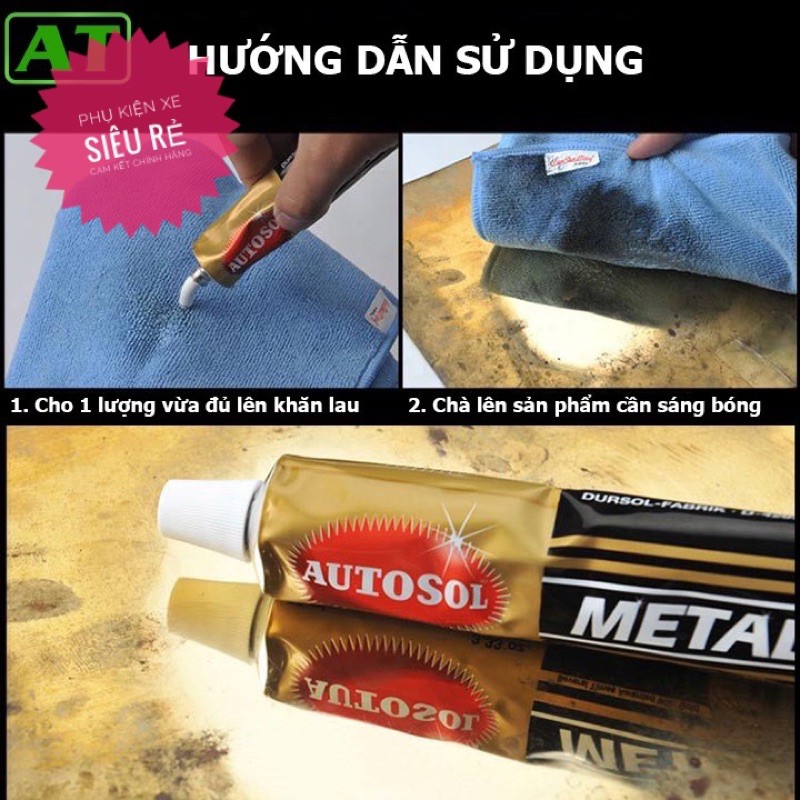 Kem đánh bóng kim loại : AUTOSOL METAL POLISH