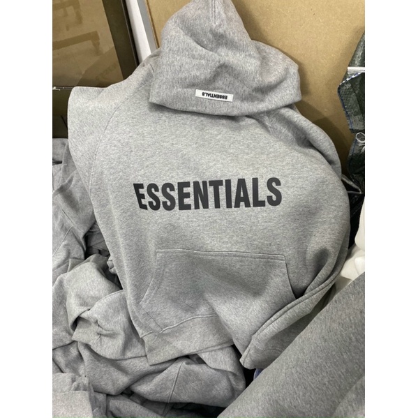 🔥(Đu Trend)💥 áo Hoodie ESSENTIALS vải nỉ bông nón 2 lớp có logo cao su nổi siêu đẹp | BigBuy360 - bigbuy360.vn