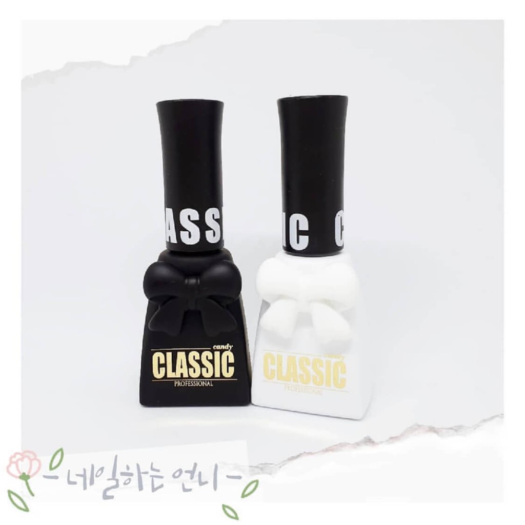 💕Candy Nail Combo 2 sản phẩm💕Sơn gel Hàn quốc Tông màu Đen & Trắng ⭐️FreeShip⭐️
