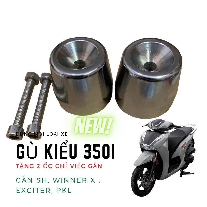 Gù Đối Trọng 500g Tay Lái Kiểu SH 350i-Giá 1 Cặp