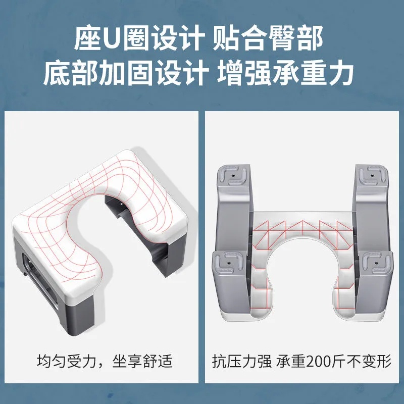 Ghế Ngồi Toilet Bằng Vải Lanh Tiện Dụng Cho Người Lớn Và Trẻ Em