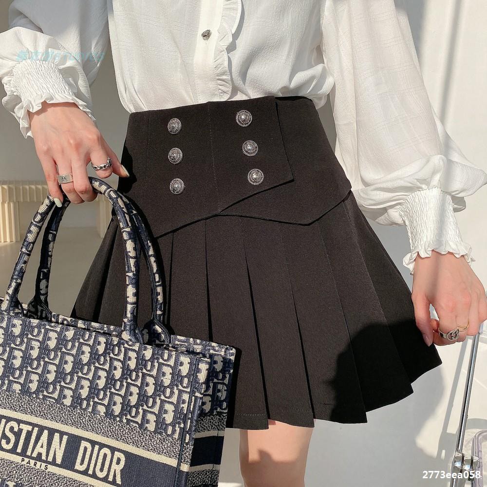 Chân Váy Xếp Ly To Phối Khuy Cá Tính Cao Cấp Freeship,Chân Váy Ngắn Thời Trang Hẹn Hò Sang Chảnh Gout Châu Á Siêu Xinh | BigBuy360 - bigbuy360.vn