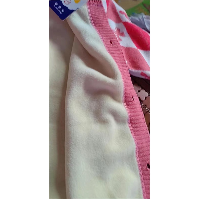 Áo khoác len cardigan đỏ họa tiết thỏ đáng yêu cho bé gái  N01258