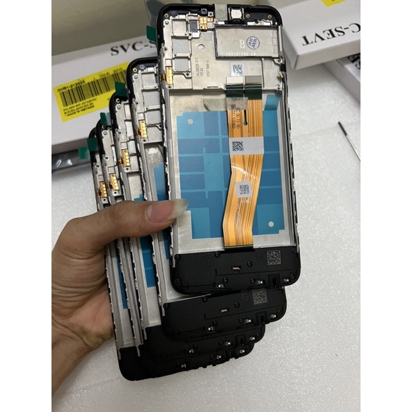 Màn hình samsung A03s Zin Hãng Liền Khung + Bo sạc + Chuông