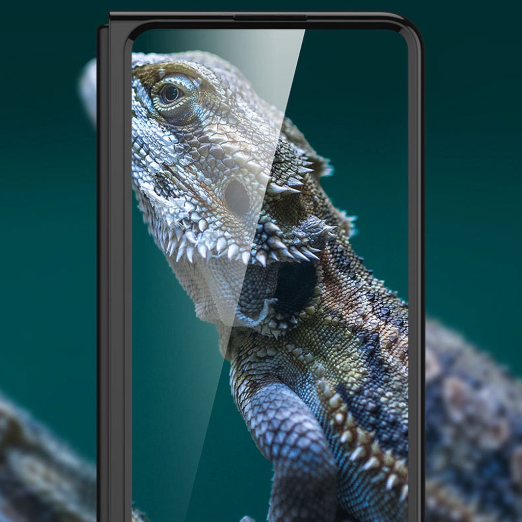 Ốp Điện Thoại Kính Cường Lực Cứng Trong Suốt Viền Kim Loại Cho Samsung galaxy Z Fold 4